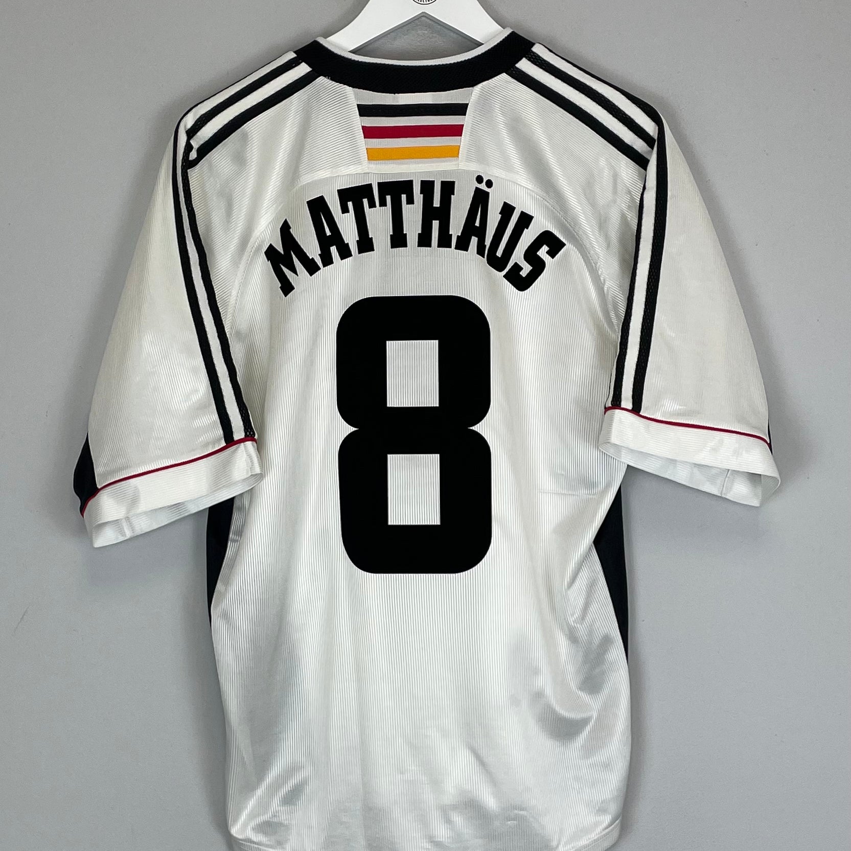 Shop 1998/00 GERMANY MATTHAUS #8 HOME SHIRT (M) ADIDAS, classic football shirts, vintage football shirts & retro soccer jerseys at Cult Kits