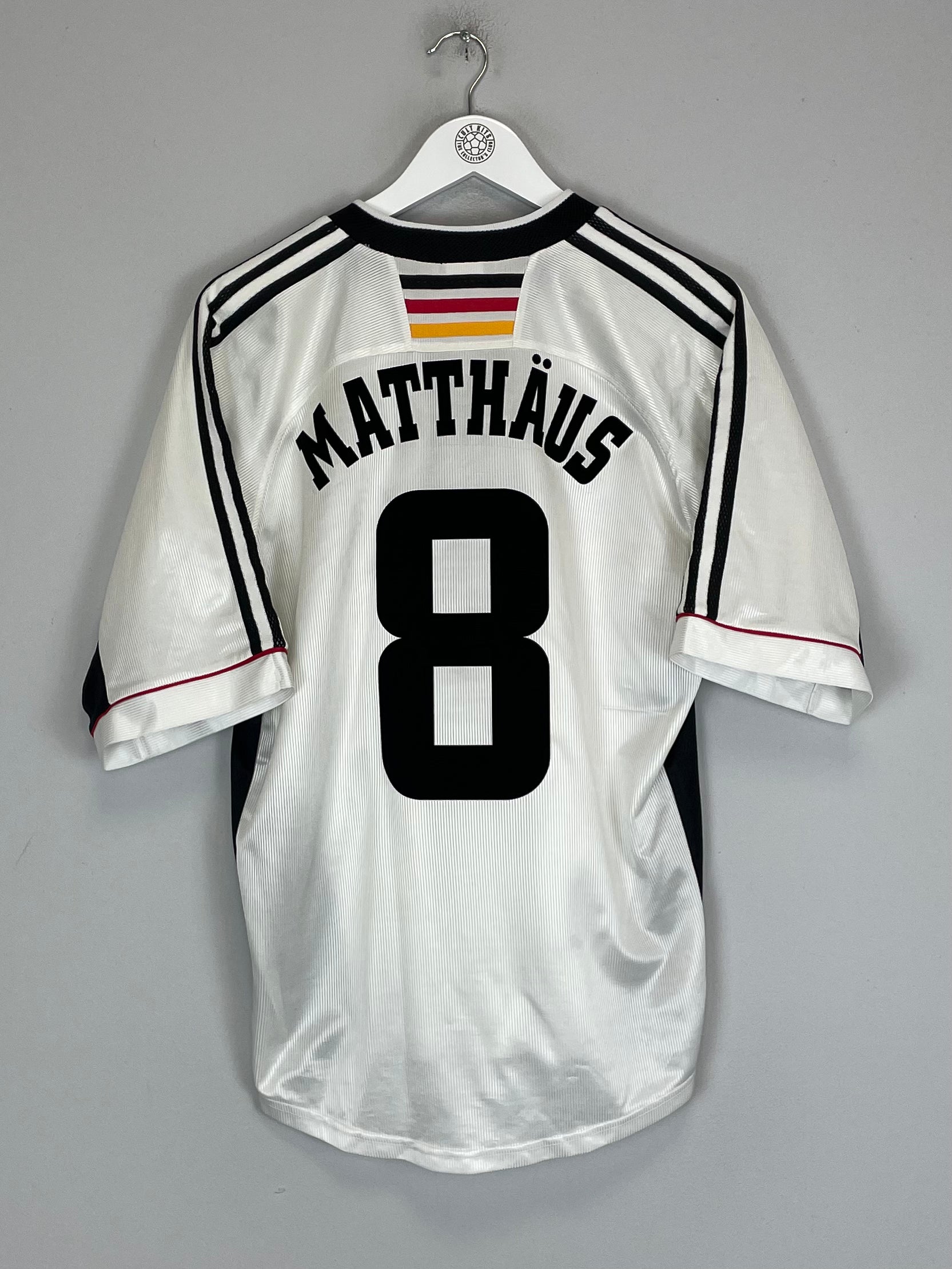 Shop 1998/00 GERMANY MATTHAUS #8 HOME SHIRT (M) ADIDAS, classic football shirts, vintage football shirts & retro soccer jerseys at Cult Kits