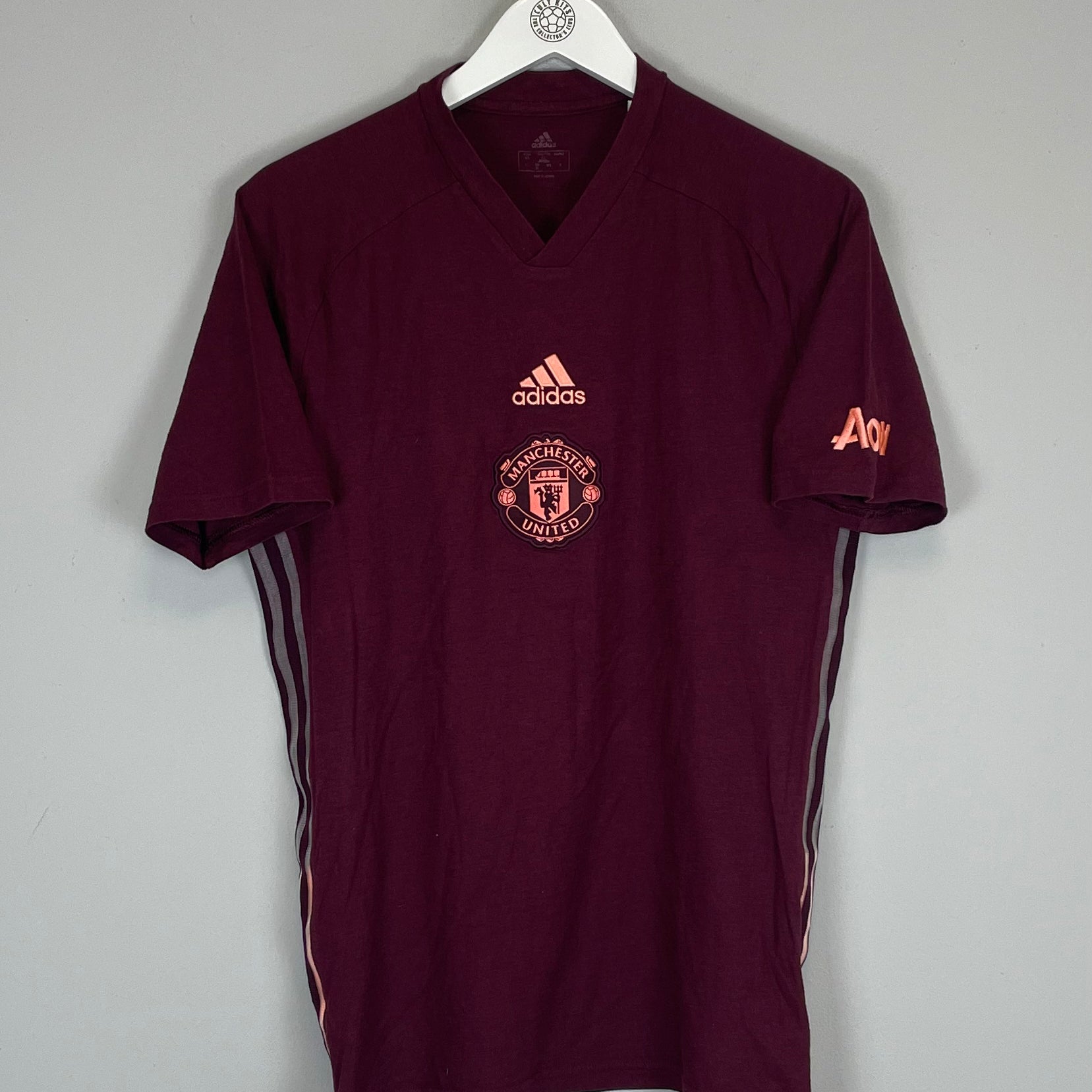 Shop 2020/21 MANCHESTER UNITED T-SHIRT (M) ADIDAS, classic football shirts, vintage football shirts & retro soccer jerseys at Cult Kits