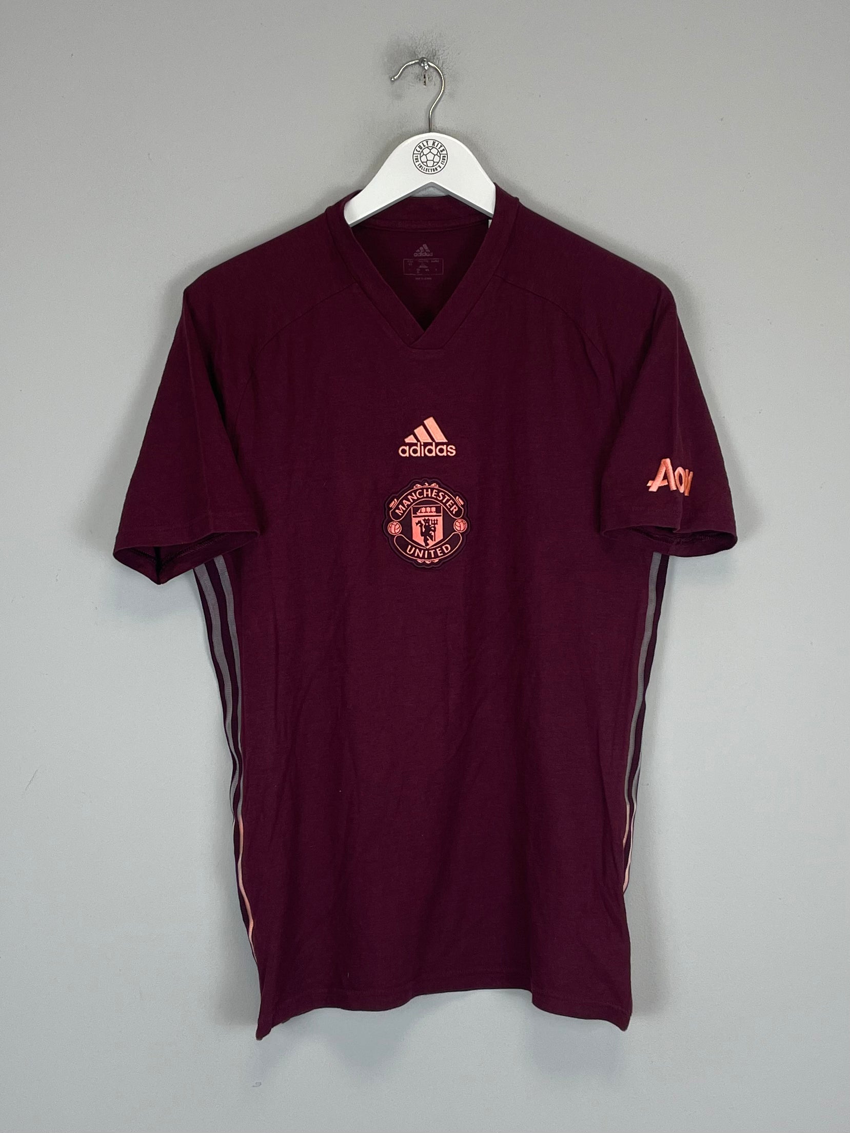 Shop 2020/21 MANCHESTER UNITED T-SHIRT (M) ADIDAS, classic football shirts, vintage football shirts & retro soccer jerseys at Cult Kits