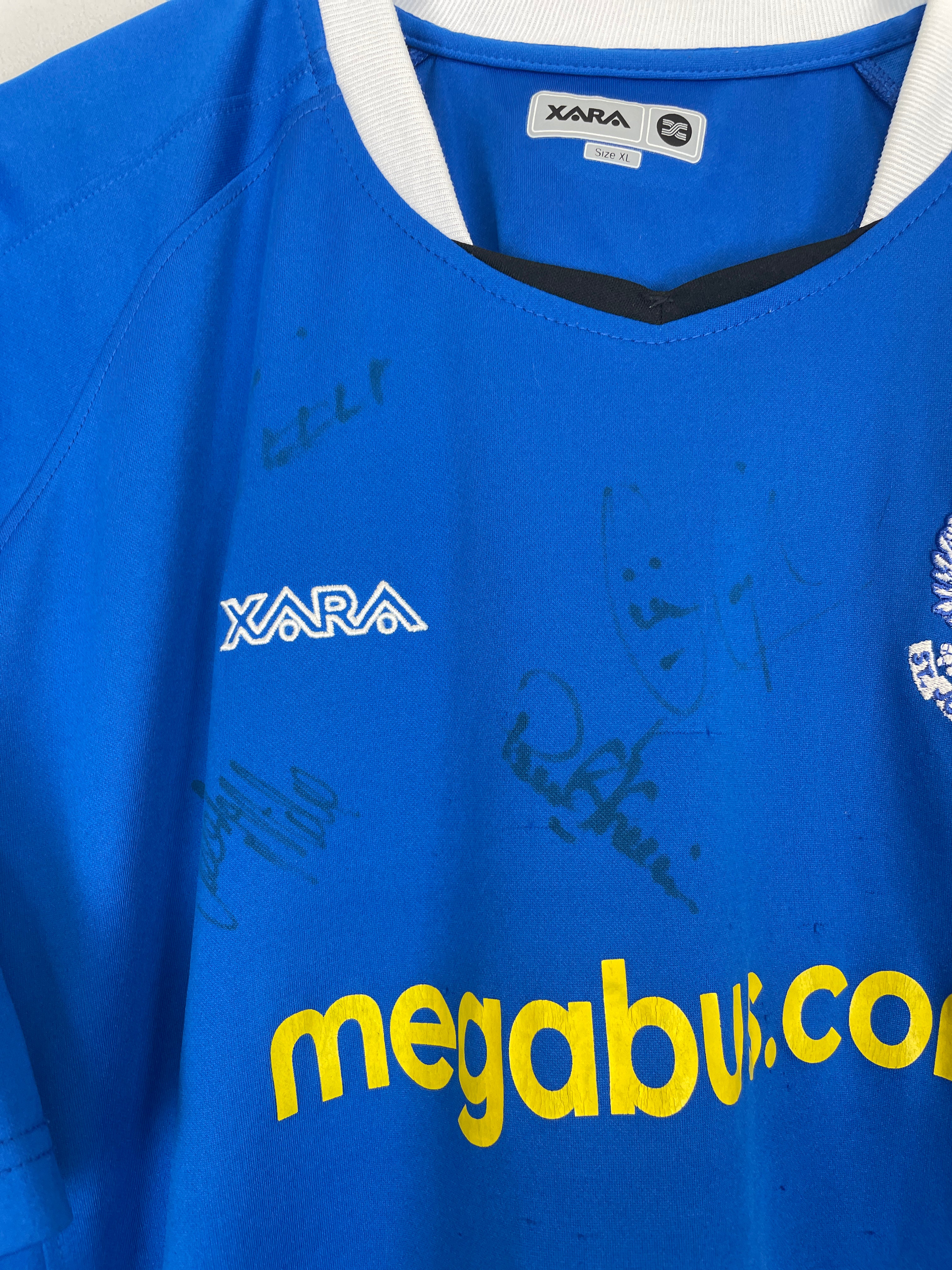 Shop 2005/06 ST JOHNSTONE *SIGNED* HOME SHIRT (XL) XARA, classic football shirts, vintage football shirts & retro soccer jerseys at Cult Kits