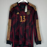 2022/23 GERMANY MULLER #13 *BNWT* L/S AWAY SHIRT (L) ADIDAS