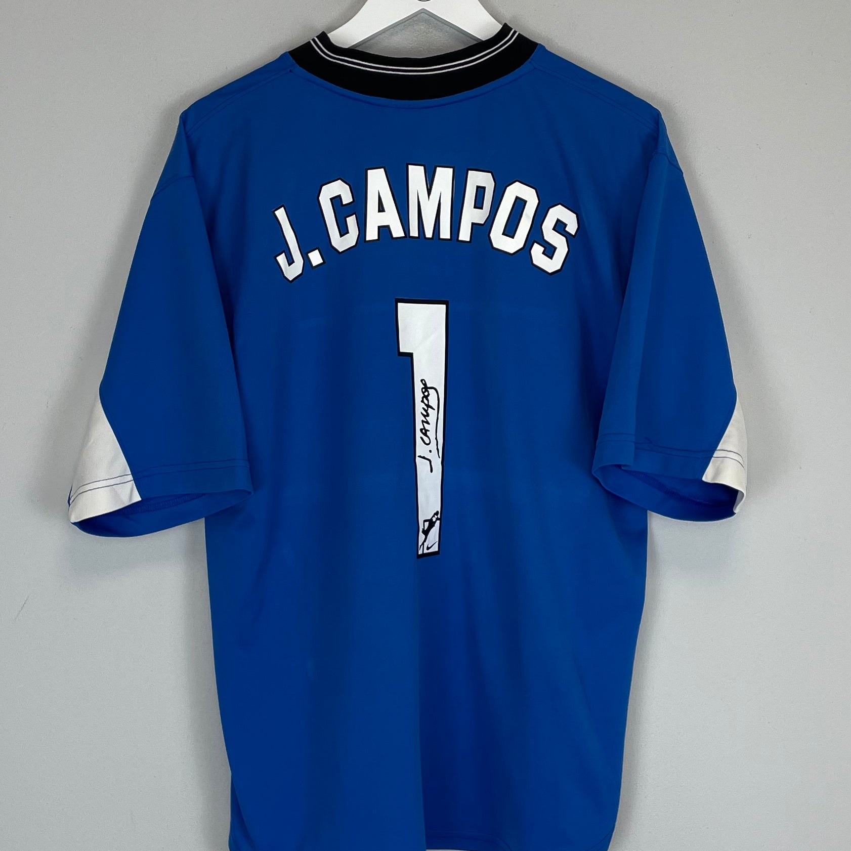 Shop 1997/98 UNAM PUMAS J.CAMPOS #1 GK SHIRT (L) NIKE, classic football shirts, vintage football shirts & retro soccer jerseys at Cult Kits