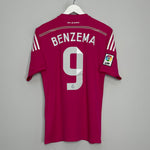 Shop 2014/15 REAL MADRID BENZEMA #9 AWAY SHIRT (S) ADIDAS, classic football shirts, vintage football shirts & retro soccer jerseys at Cult Kits