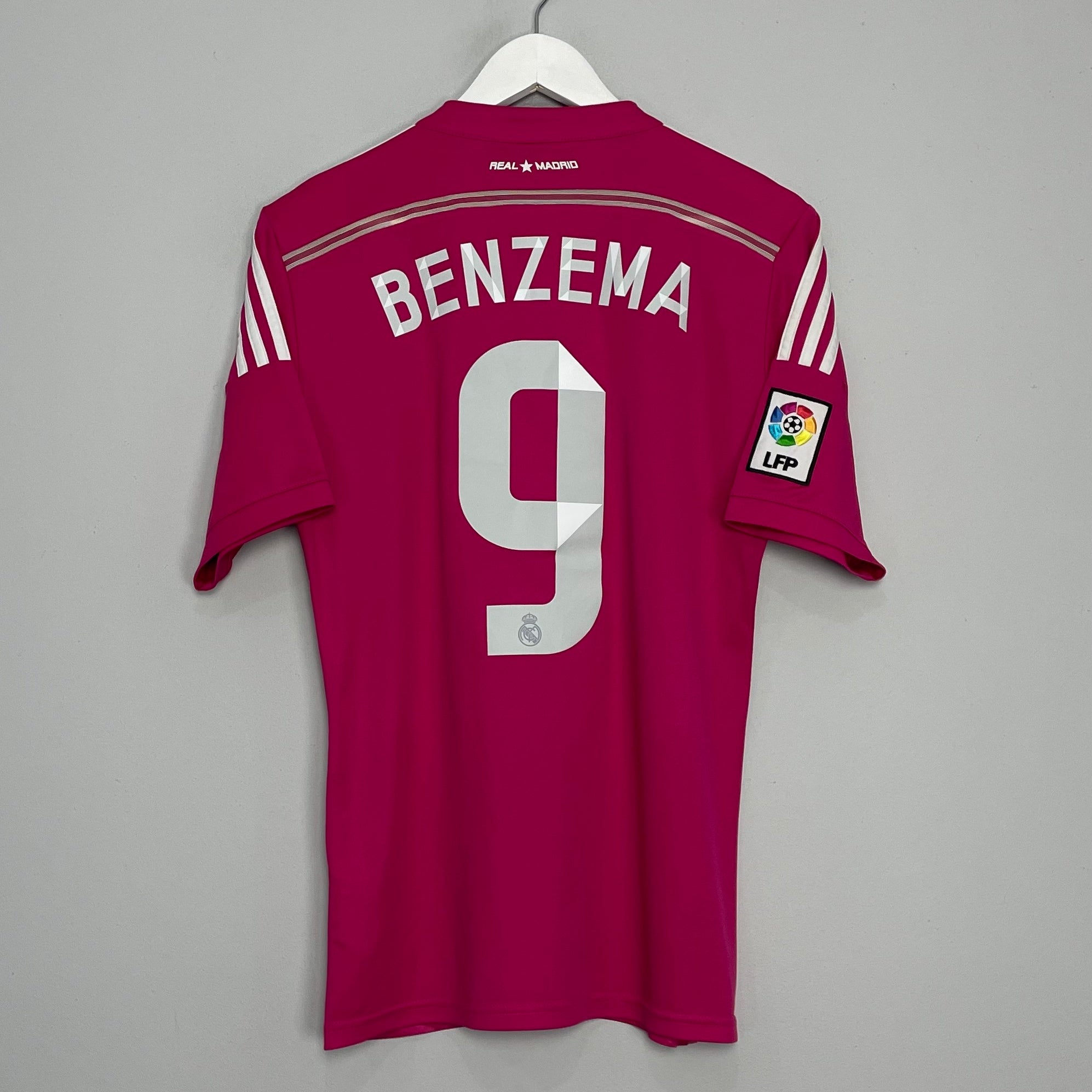 Shop 2014/15 REAL MADRID BENZEMA #9 AWAY SHIRT (S) ADIDAS, classic football shirts, vintage football shirts & retro soccer jerseys at Cult Kits