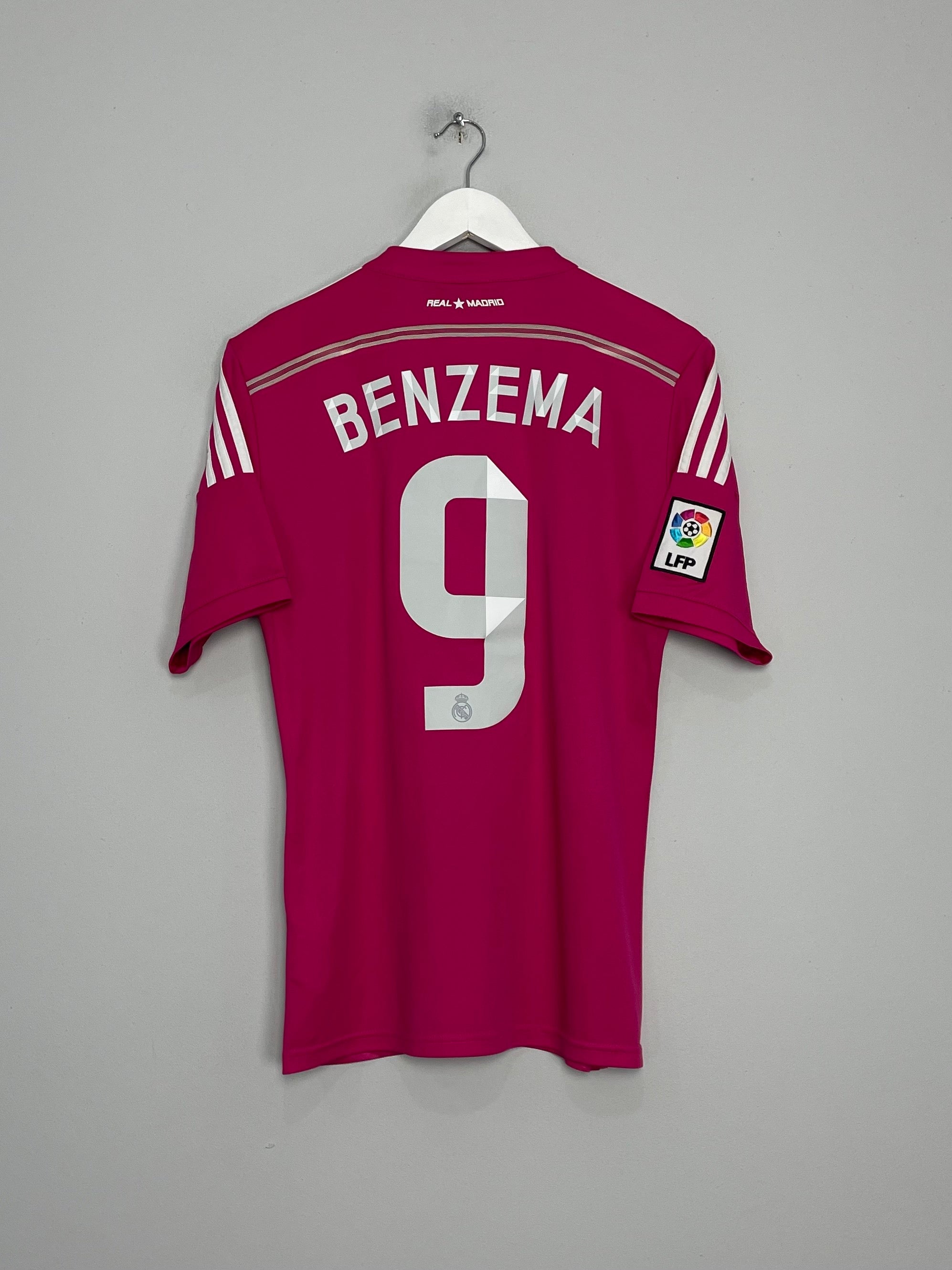 Shop 2014/15 REAL MADRID BENZEMA #9 AWAY SHIRT (S) ADIDAS, classic football shirts, vintage football shirts & retro soccer jerseys at Cult Kits
