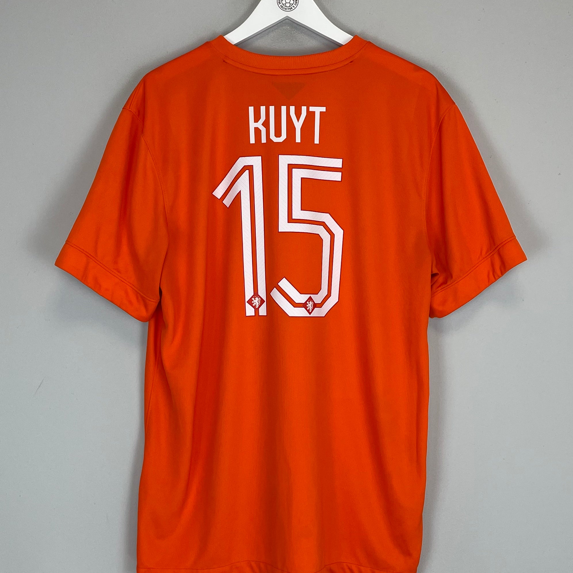 Shop 2014/15 NETHERLANDS KUYT #15 HOME SHIRT (XL) NIKE, classic football shirts, vintage football shirts & retro soccer jerseys at Cult Kits