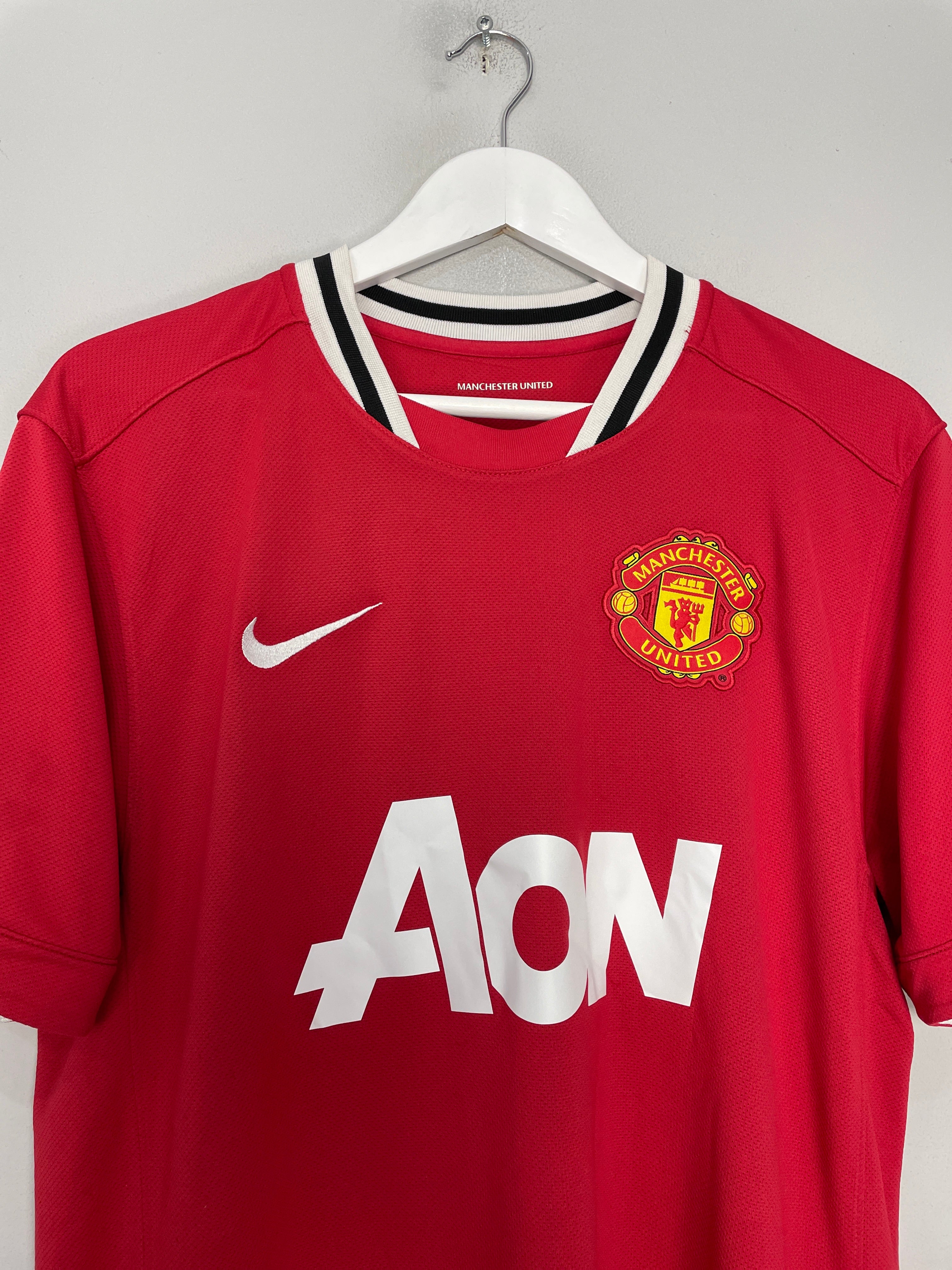 Shop 2011/12 MANCHESTER UNITED ROONEY #10 HOME SHIRT (L) NIKE, classic football shirts, vintage football shirts & retro soccer jerseys at Cult Kits
