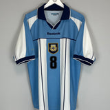 2000/01 ARGENTINA ZANETTI #8 HOME SHIRT (L) REEBOK