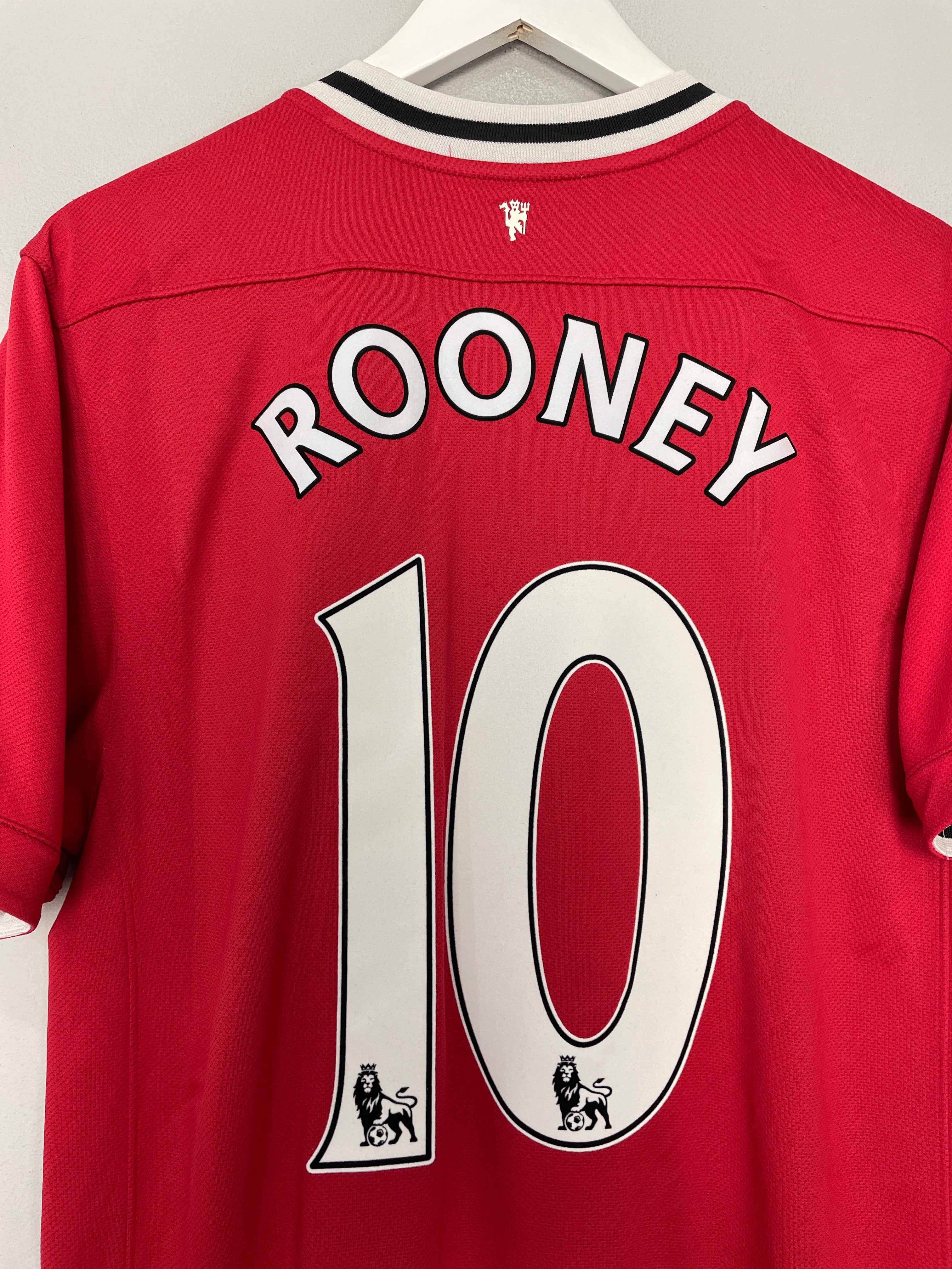 Shop 2011/12 MANCHESTER UNITED ROONEY #10 HOME SHIRT (L) NIKE, classic football shirts, vintage football shirts & retro soccer jerseys at Cult Kits
