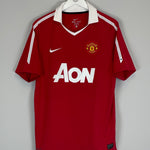 Shop 2010/11 MANCHESTER UNITED BERBATOV #9 HOME SHIRT (L) NIKE, classic football shirts, vintage football shirts & retro soccer jerseys at Cult Kits