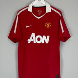 Shop 2010/11 MANCHESTER UNITED BERBATOV #9 HOME SHIRT (L) NIKE, classic football shirts, vintage football shirts & retro soccer jerseys at Cult Kits