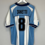 2000/01 ARGENTINA ZANETTI #8 HOME SHIRT (L) REEBOK