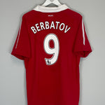 Shop 2010/11 MANCHESTER UNITED BERBATOV #9 HOME SHIRT (L) NIKE, classic football shirts, vintage football shirts & retro soccer jerseys at Cult Kits