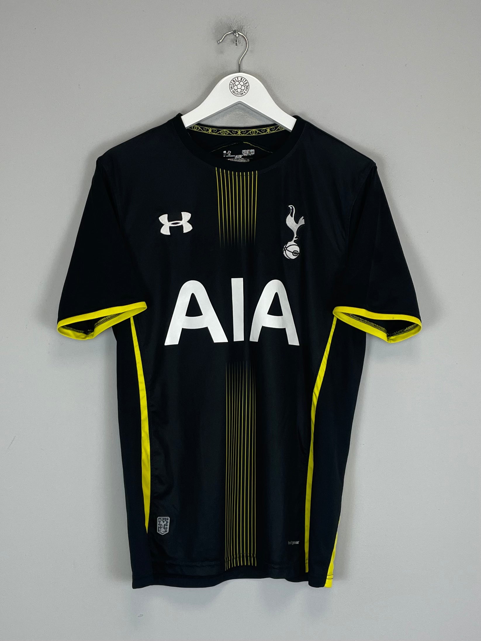 Shop 2014/15 TOTTENHAM KANE #18 AWAY SHIRT (M) UNDER ARMOUR, classic football shirts, vintage football shirts & retro soccer jerseys at Cult Kits