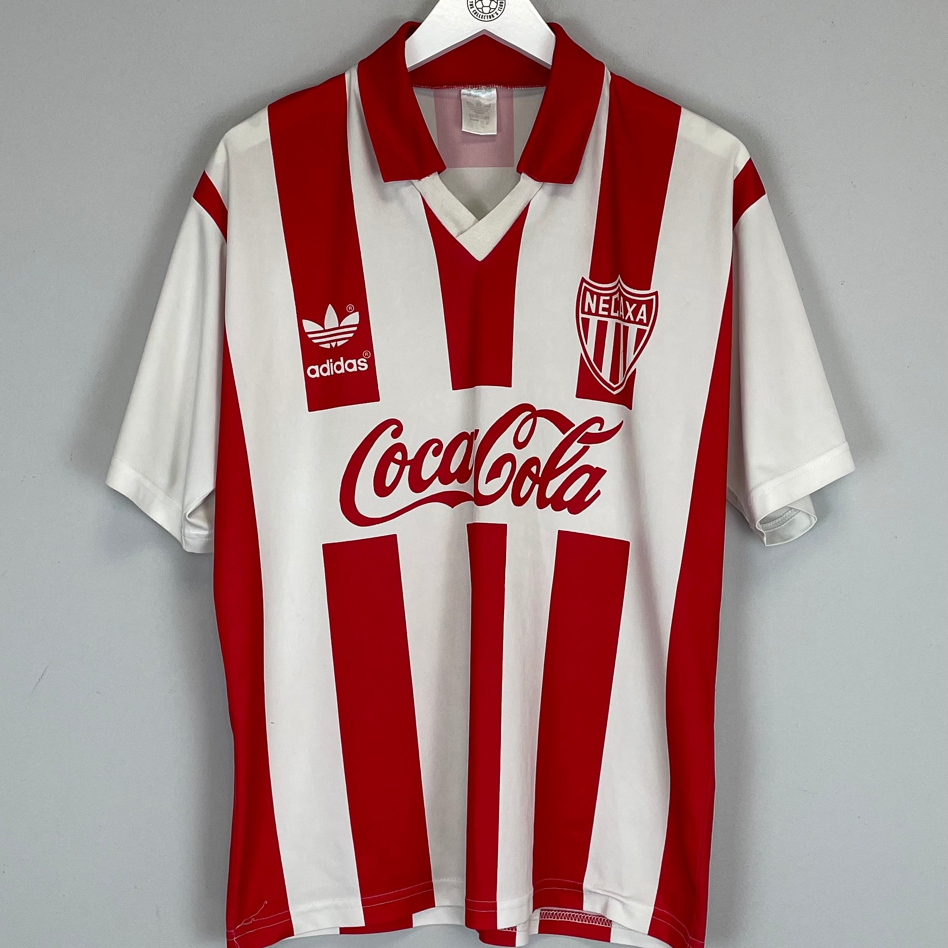 Shop 1994/95 NECAXA HERNANDEZ #12 HOME SHIRT (L) ADIDAS, classic football shirts, vintage football shirts & retro soccer jerseys at Cult Kits
