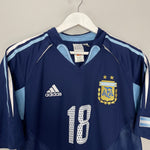 Shop 2004/05 ARGENTINA MESSI #18 AWAY SHIRT (M) ADIDAS, classic football shirts, vintage football shirts & retro soccer jerseys at Cult Kits