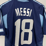 Shop 2004/05 ARGENTINA MESSI #18 AWAY SHIRT (M) ADIDAS, classic football shirts, vintage football shirts & retro soccer jerseys at Cult Kits