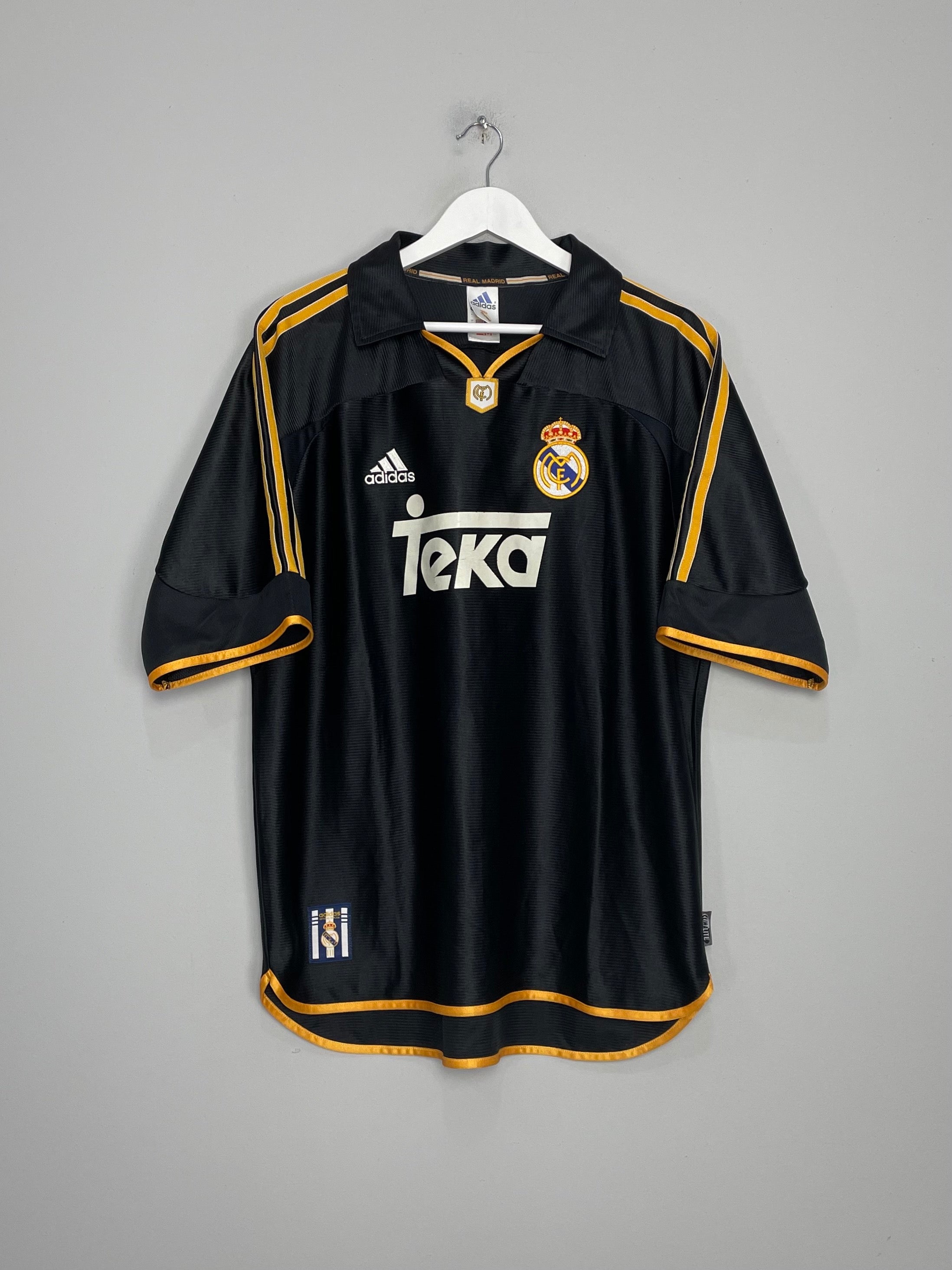 Shop 1999/01 REAL MADRID AWAY SHIRT (L) ADIDAS, classic football shirts, vintage football shirts & retro soccer jerseys at Cult Kits