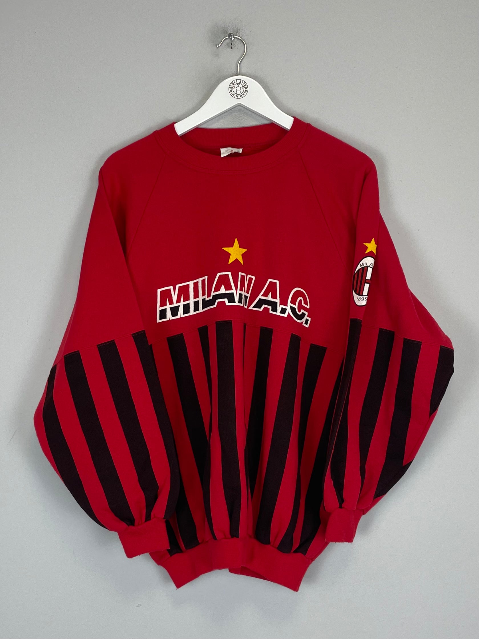 Shop 1990/91 AC MILAN JUMPER (M) OM, classic football shirts, vintage football shirts & retro soccer jerseys at Cult Kits