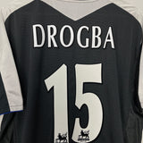 2004/05 CHELSEA DROGBA #15 AWAY SHIRT (XL) UMBRO