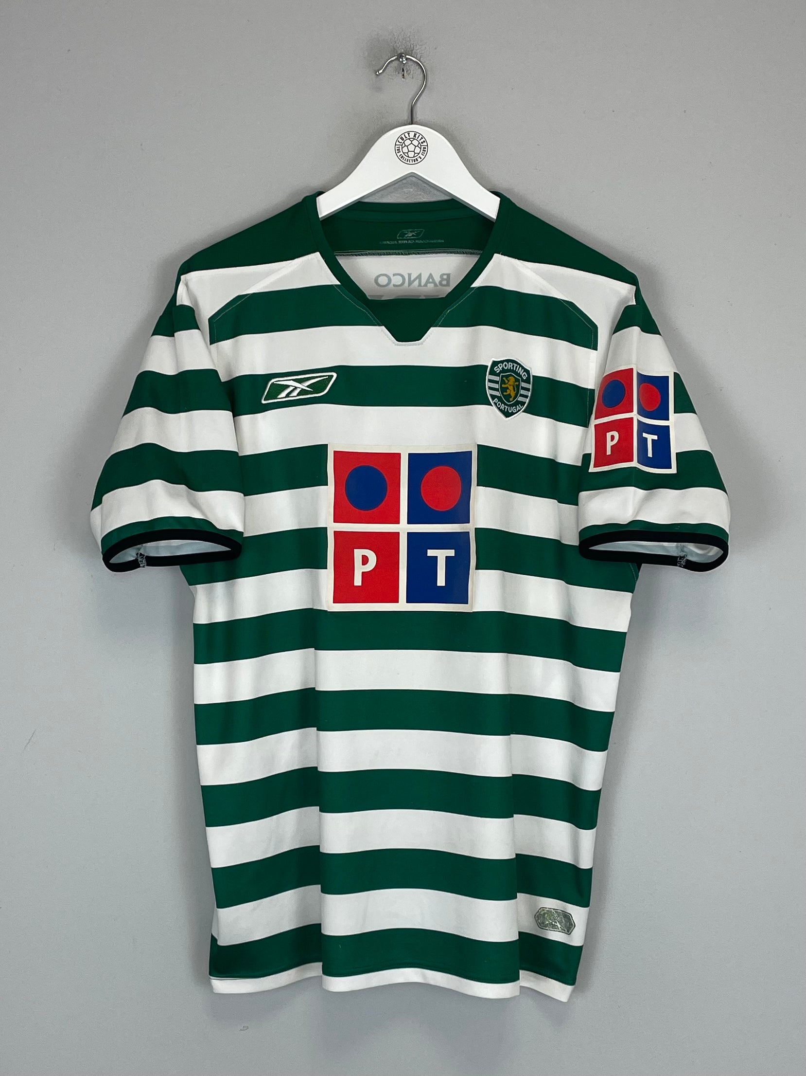 Shop 2004/05 SPORTING CP HOME SHIRT (L) REEBOK, classic football shirts, vintage football shirts & retro soccer jerseys at Cult Kits
