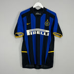 Shop 2002/03 INTER MILAN VIERI #32 HOME SHIRT (S) NIKE, classic football shirts, vintage football shirts & retro soccer jerseys at Cult Kits