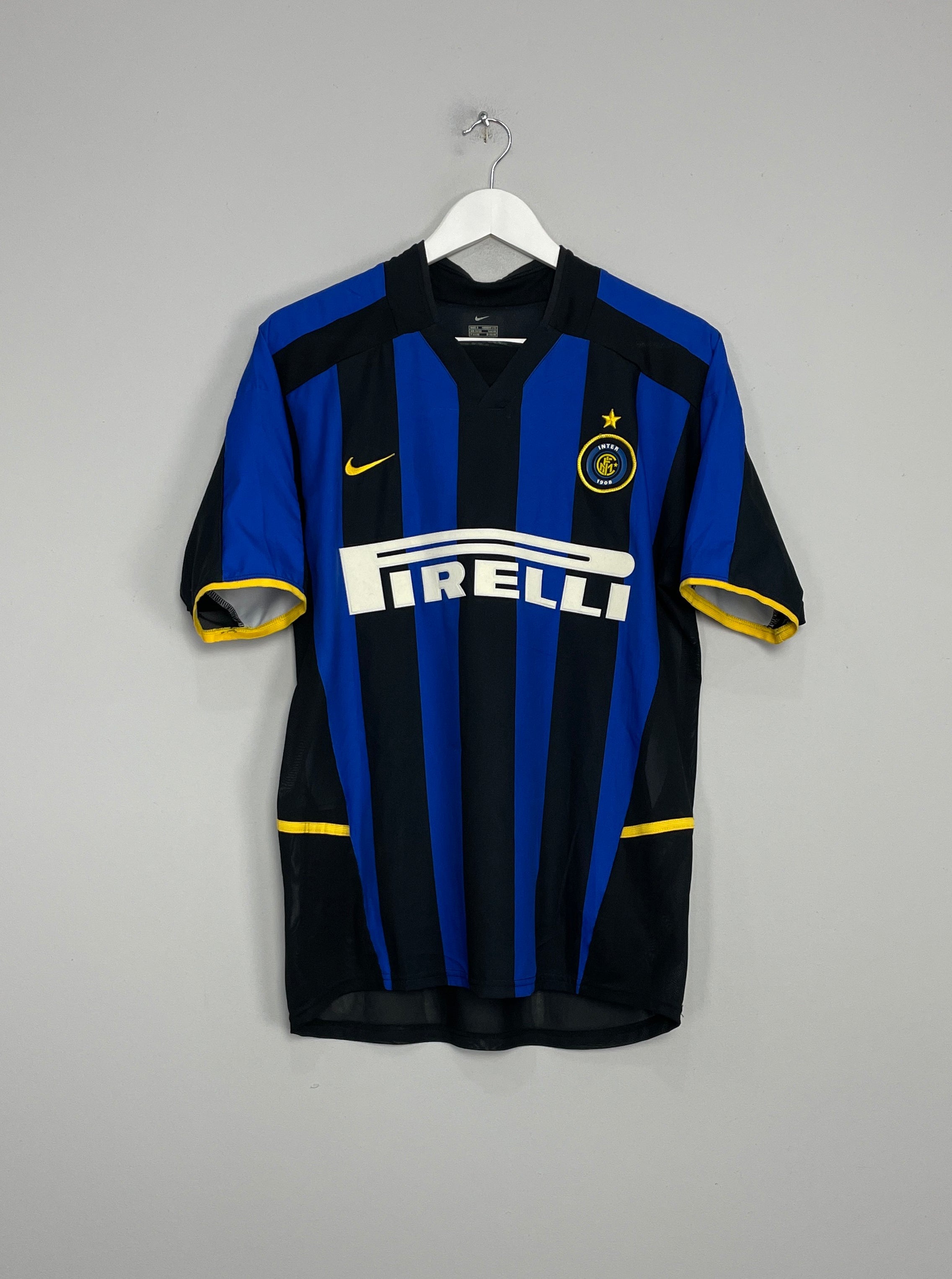 Shop 2002/03 INTER MILAN VIERI #32 HOME SHIRT (S) NIKE, classic football shirts, vintage football shirts & retro soccer jerseys at Cult Kits