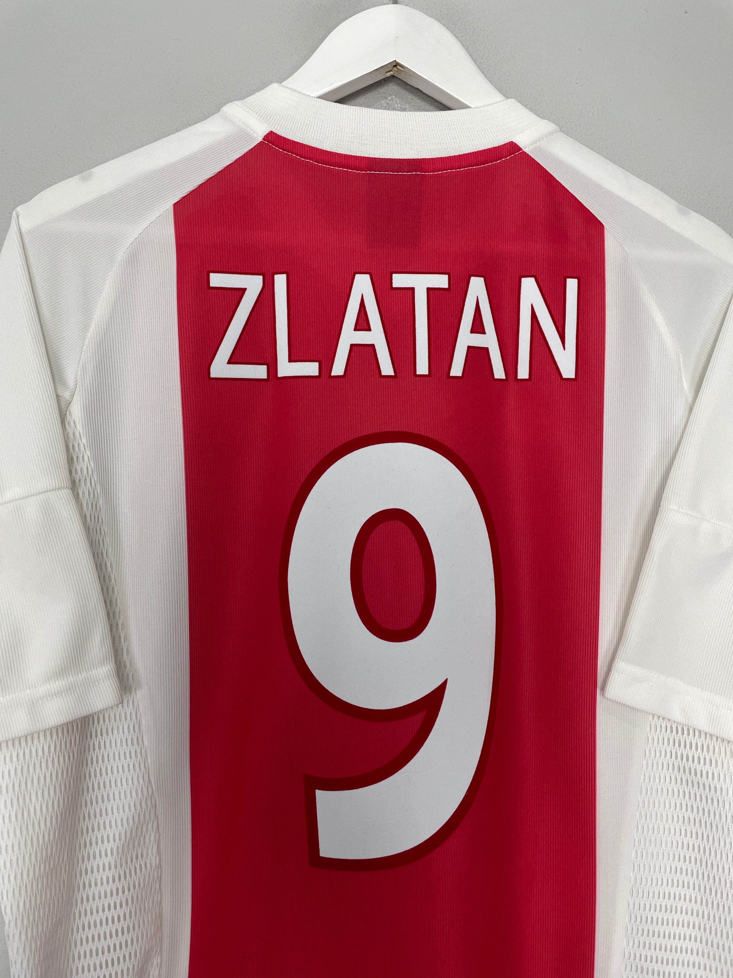 Shop 2002/03 AJAX ZLATAN #9 HOME SHIRT (M) ADIDAS, classic football shirts, vintage football shirts & retro soccer jerseys at Cult Kits