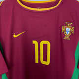 Shop 2002/04 PORTUGAL RUI COSTA #10 HOME SHIRT (M) NIKE, classic football shirts, vintage football shirts & retro soccer jerseys at Cult Kits
