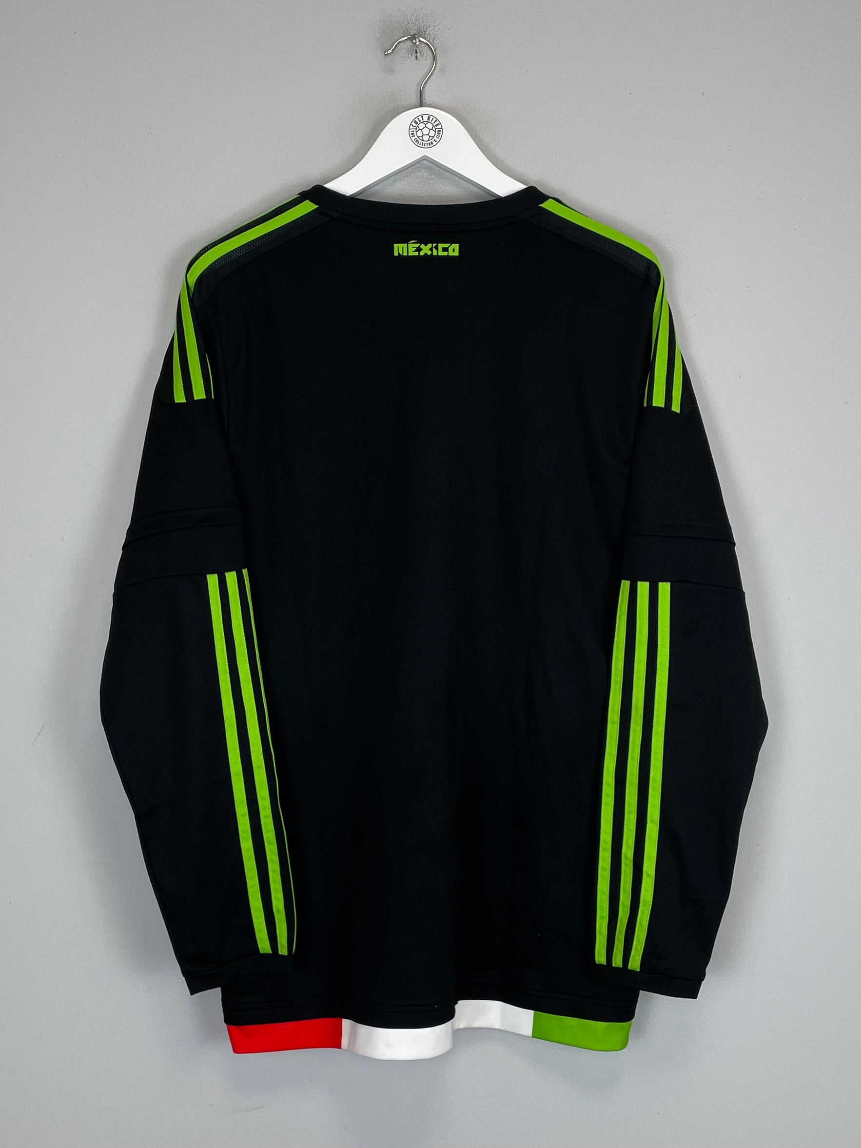 Shop 2015/16 MEXICO L/S AWAY SHIRT (XL) ADIDAS, classic football shirts, vintage football shirts & retro soccer jerseys at Cult Kits