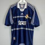 1998/99 REAL MADRID SUKER #9 AWAY SHIRT (L) ADIDAS