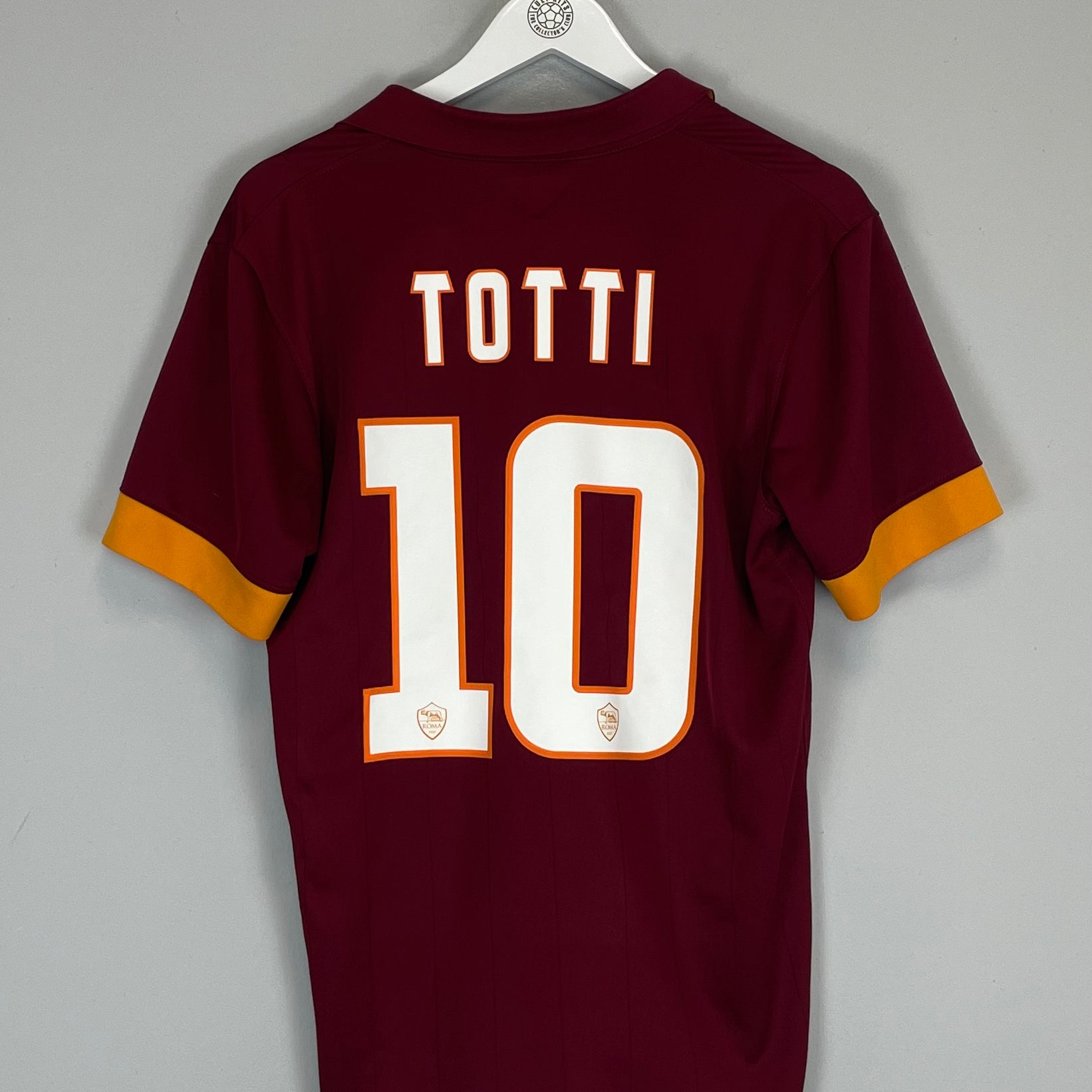 Shop 2014/15 ROMA TOTTI #10 HOME SHIRT (M) NIKE, classic football shirts, vintage football shirts & retro soccer jerseys at Cult Kits