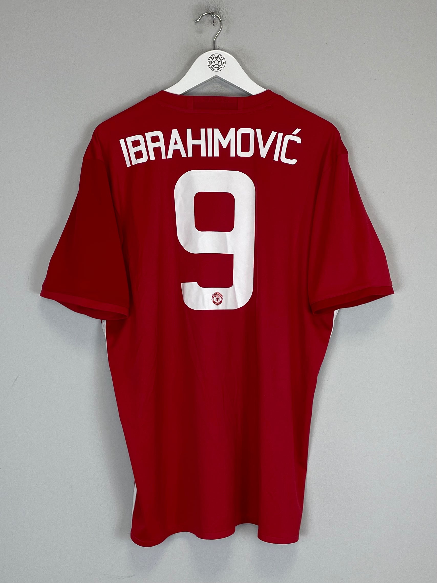 Shop 2016/17 MANCHESTER UNITED IBRAHIMOVIC #9 HOME SHIRT (XL) ADIDAS, classic football shirts, vintage football shirts & retro soccer jerseys at Cult Kits