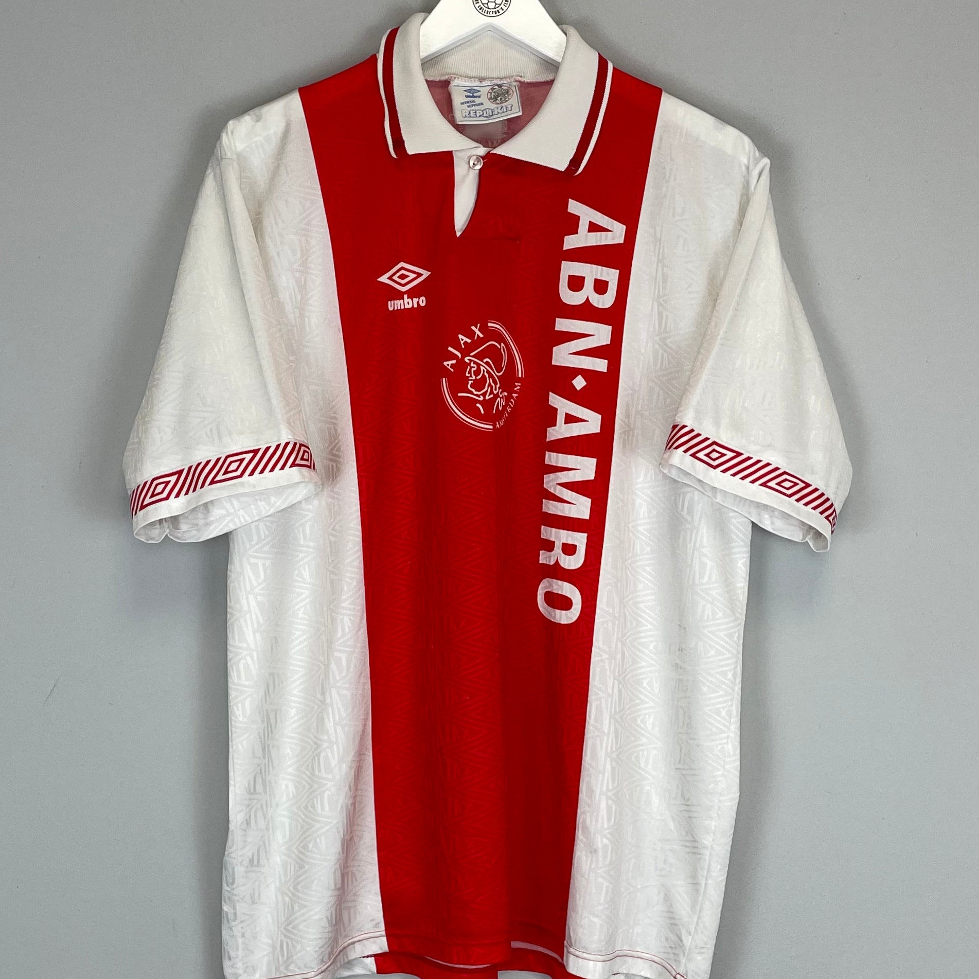 Shop 1991/93 AJAX HOME SHIRT (XL) UMBRO, classic football shirts, vintage football shirts & retro soccer jerseys at Cult Kits