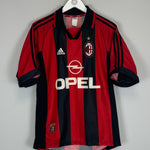 Shop 1998/00 AC MILAN MALDINI #3 HOME SHIRT (M) ADIDAS, classic football shirts, vintage football shirts & retro soccer jerseys at Cult Kits