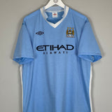 Shop 2011/12 MANCHESTER CITY BALOTELLI #45 HOME SHIRT (XXL) UMBRO, classic football shirts, vintage football shirts & retro soccer jerseys at Cult Kits