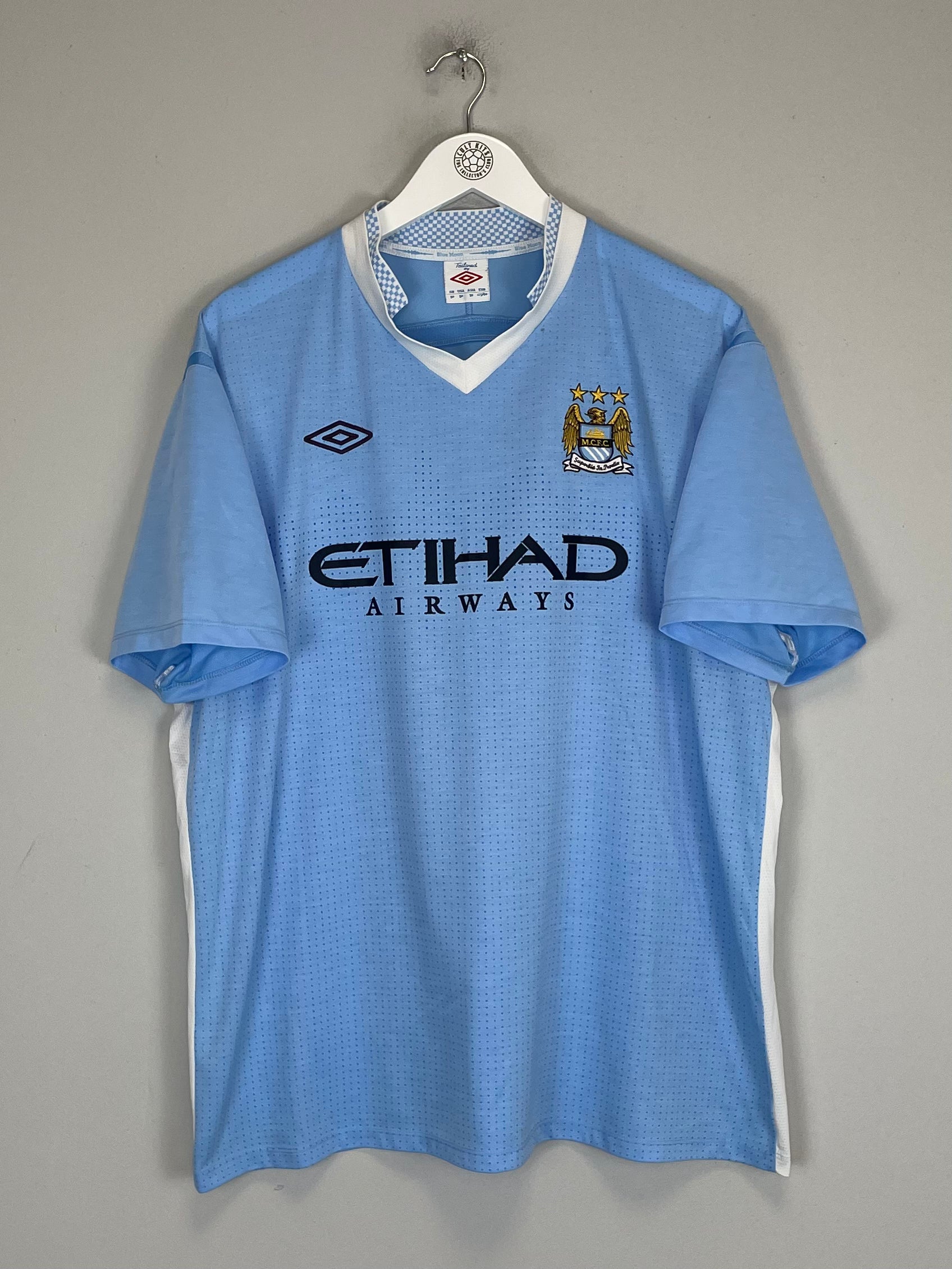 Shop 2011/12 MANCHESTER CITY BALOTELLI #45 HOME SHIRT (XXL) UMBRO, classic football shirts, vintage football shirts & retro soccer jerseys at Cult Kits