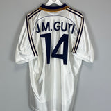 1998/00 REAL MADRID J.M GUTI #14 HOME SHIRT (L) ADIDAS