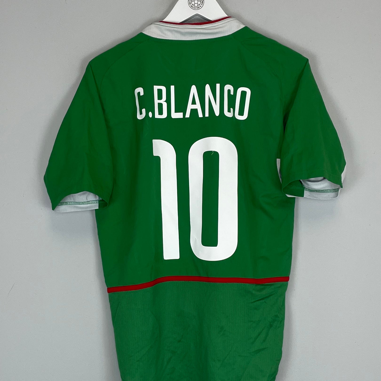 Shop 2003/04 MEXICO C.BLANCO #10 HOME SHIRT (S) NIKE, classic football shirts, vintage football shirts & retro soccer jerseys at Cult Kits