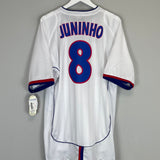 2003/04 LYON JUNINHO #8 *BNWT* HOME SHIRT (XL) UMBRO