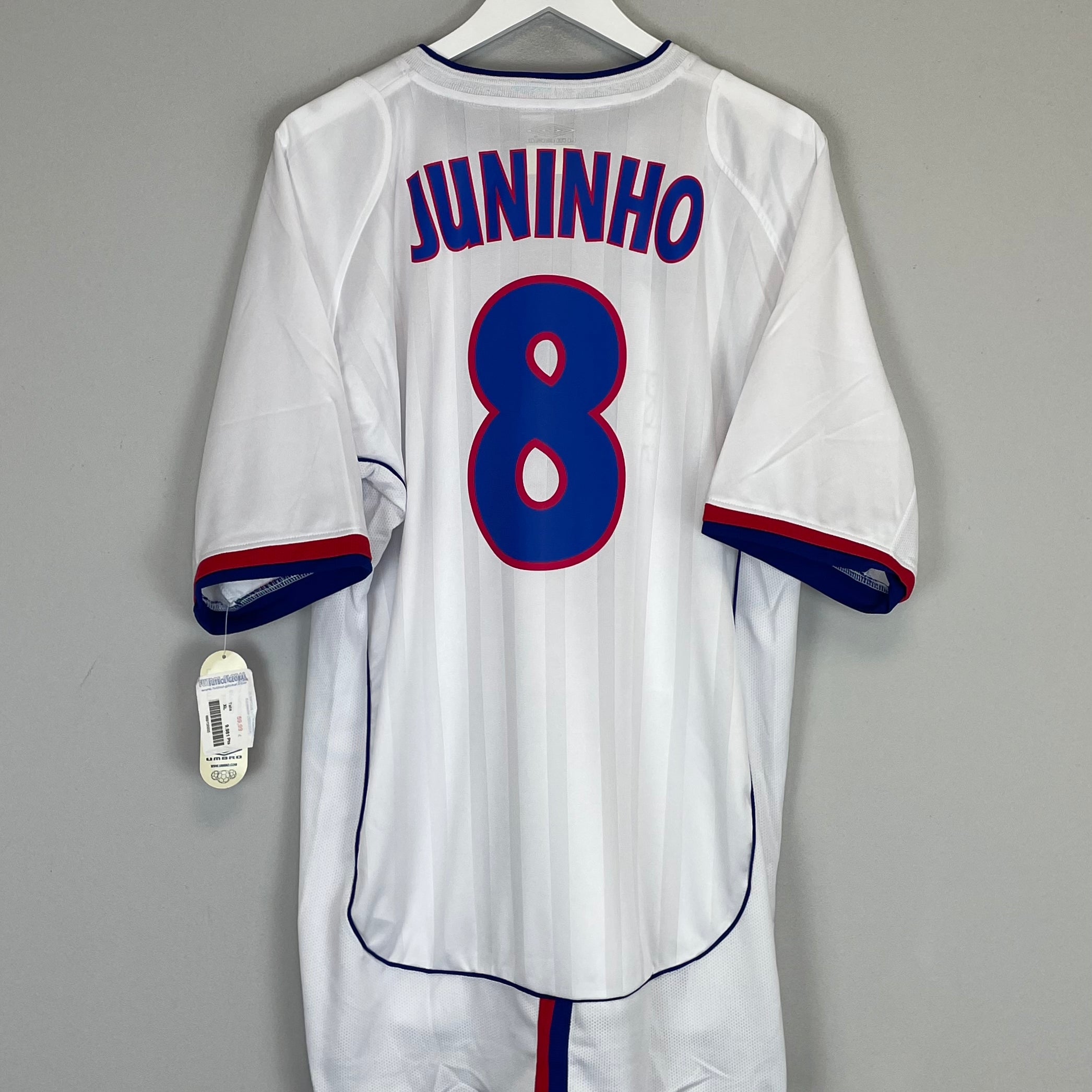 2003/04 LYON JUNINHO #8 *BNWT* HOME SHIRT (XL) UMBRO – Cult Kits