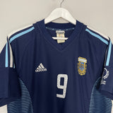 Shop 2002/04 ARGENTINA BATISTUTA #9 AWAY SHIRT (M) ADIDAS, classic football shirts, vintage football shirts & retro soccer jerseys at Cult Kits