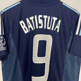 Shop 2002/04 ARGENTINA BATISTUTA #9 AWAY SHIRT (M) ADIDAS, classic football shirts, vintage football shirts & retro soccer jerseys at Cult Kits