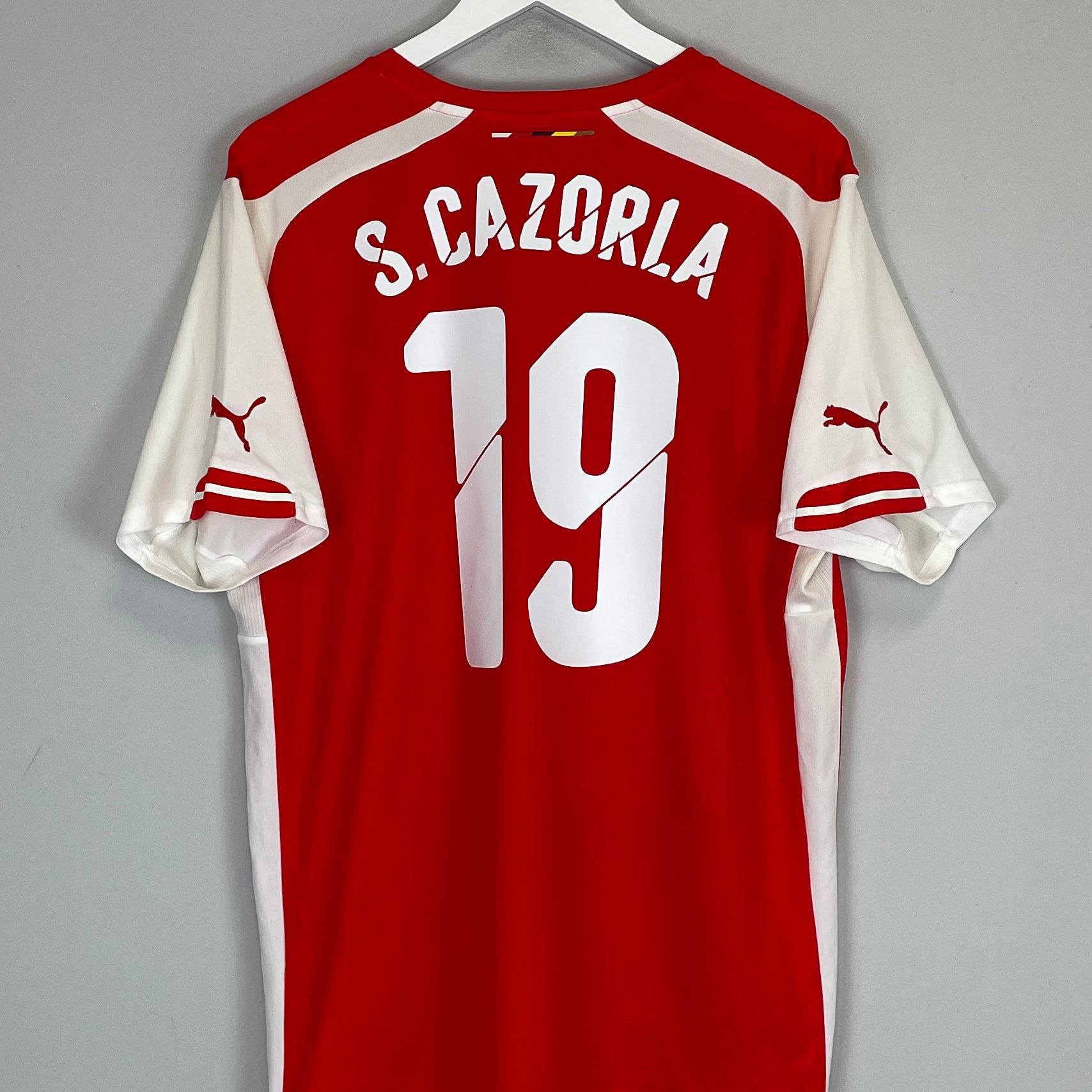 Shop 2014/15 ARSENAL S.CAZORLA #19 HOME SHIRT (XL) PUMA, classic football shirts, vintage football shirts & retro soccer jerseys at Cult Kits