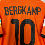 Shop 2000/02 NETHERLANDS BERGKAMP #10 HOME SHIRT (S) NIKE, classic football shirts, vintage football shirts & retro soccer jerseys at Cult Kits