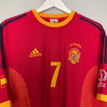 Shop 2002/04 SPAIN RAUL #7 HOME SHIRT (L) ADIDAS, classic football shirts, vintage football shirts & retro soccer jerseys at Cult Kits