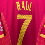 Shop 2002/04 SPAIN RAUL #7 HOME SHIRT (L) ADIDAS, classic football shirts, vintage football shirts & retro soccer jerseys at Cult Kits