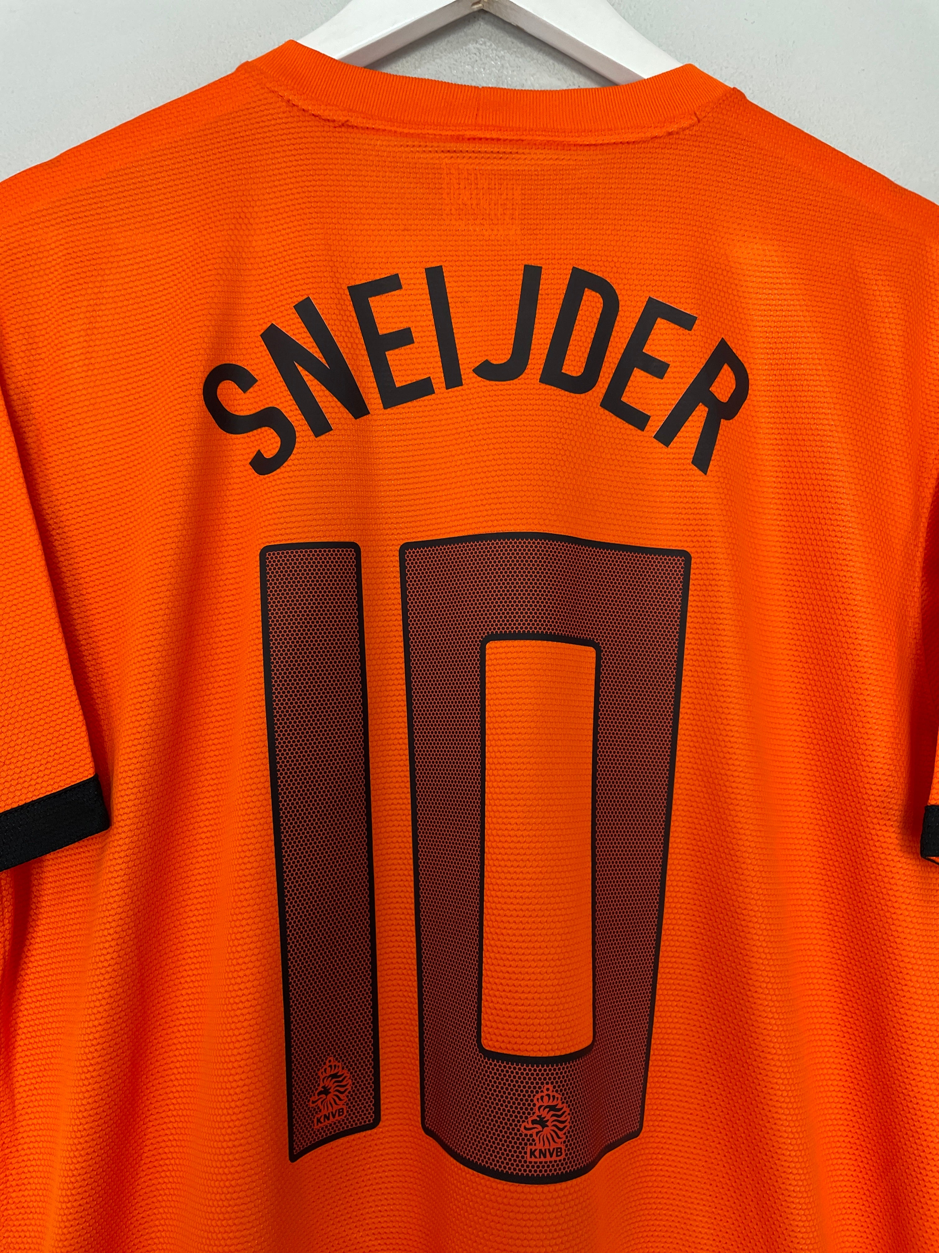 Shop 2012/13 NETHERLANDS SNEIJDER #10 HOME SHIRT (L) NIKE, classic football shirts, vintage football shirts & retro soccer jerseys at Cult Kits