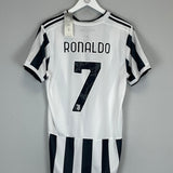 Shop 2020/21 JUVENTUS RONALDO #7 *BNWT* HOME SHIRT (L) ADIDAS, classic football shirts, vintage football shirts & retro soccer jerseys at Cult Kits